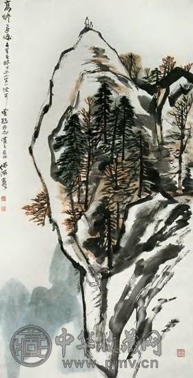 何海霞 高瞻远瞩 立轴 设色