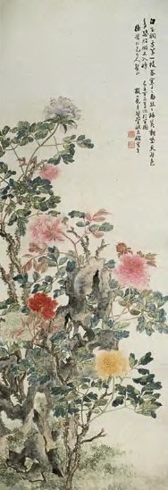 刘秉坤 牡丹 立轴 设色