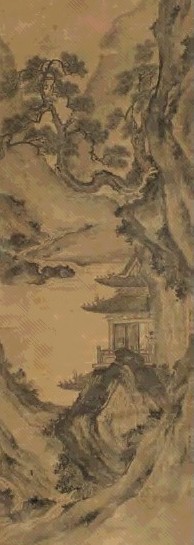 李唐 山水 立轴 设色绢本