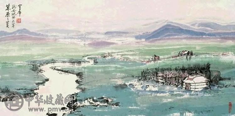 官布 2003年作 草原之夏 镜心 设色纸本