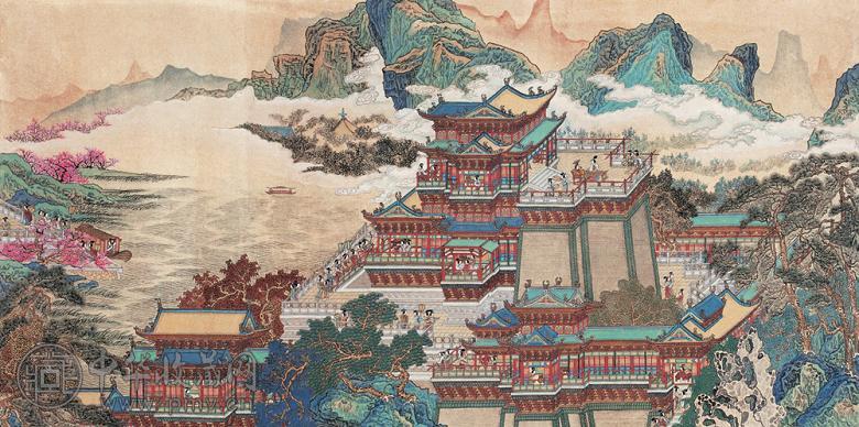 黄秋园 瀛台春色 镜心 设色纸本