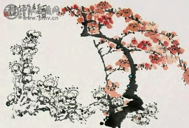 王颂馀 梅花 镜心 设色