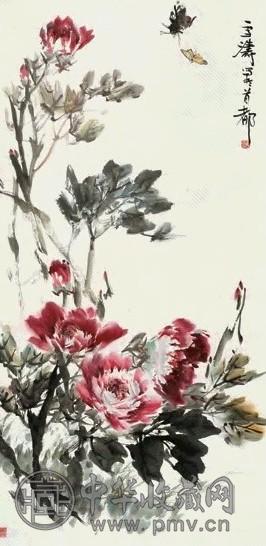 王雪涛 花卉 立轴 纸本