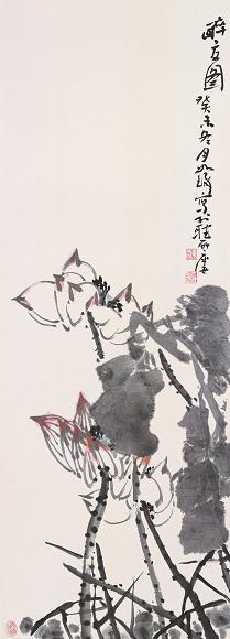 崔如琢 2003年作 醉夏图 立轴 设色纸本