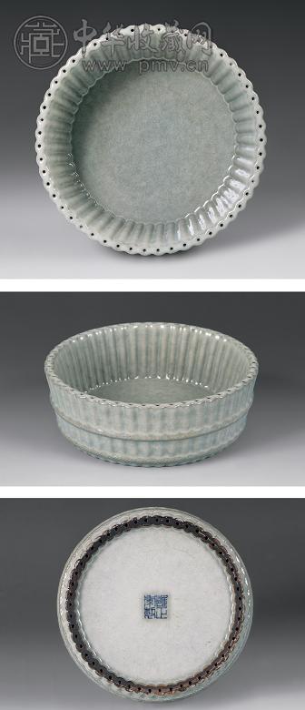 清雍正 仿官釉洗