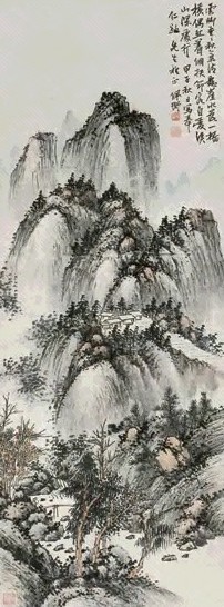 胡佩衡 山水 立轴 设色