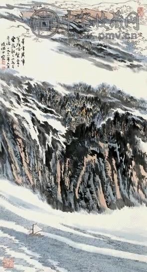 陆俨少 1978年作 山水 纸本