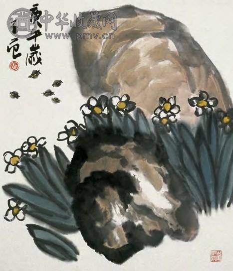 崔子范 水仙 镜心 设色