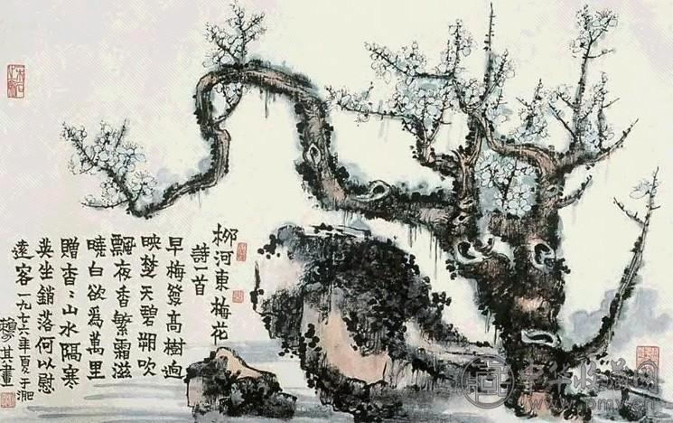 赖少其 梅花 镜心 设色