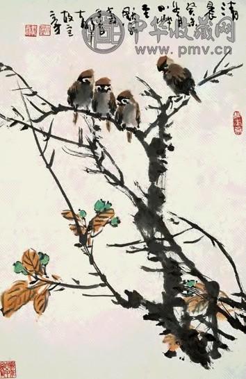 金默如 2003年作 清晨 镜心 设色纸本