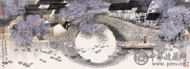 赵准旺 2004年作 春色醉江南 镜心 设色纸本