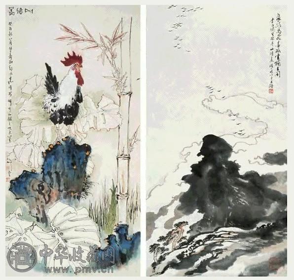 郑乃珖 五德图 镜心 设色