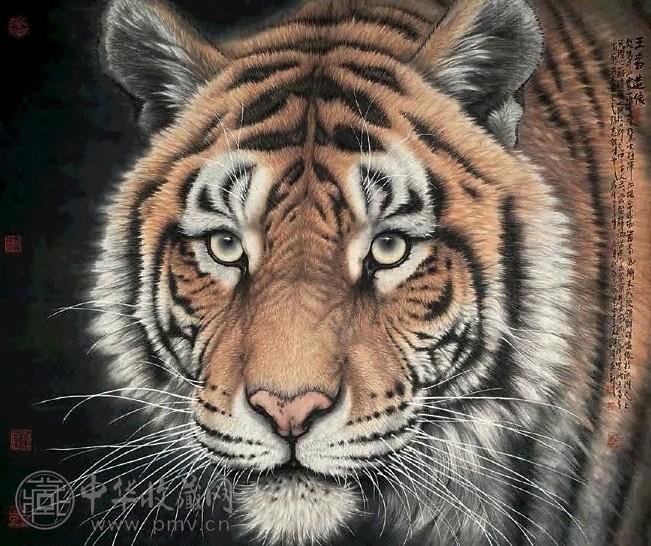 孟祥顺 2000年作 王者造像 镜心 设色纸本