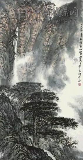 宋文治 山水 立轴 设色纸本