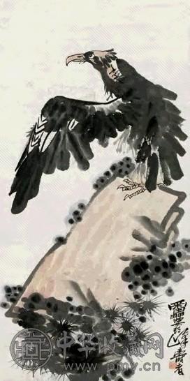 潘天寿 松鹰 立轴 纸本