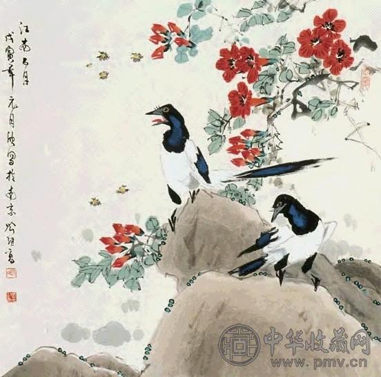 喻继高 江南五月 立轴 设色