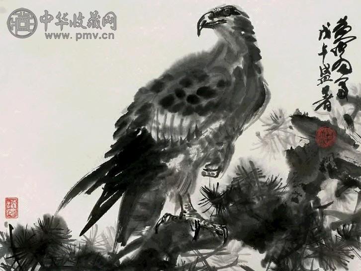 黄胄 1978年作 松鹰 镜心 水墨纸本