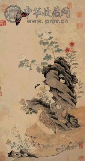 王若水(款) 花鸟 立轴 纸本