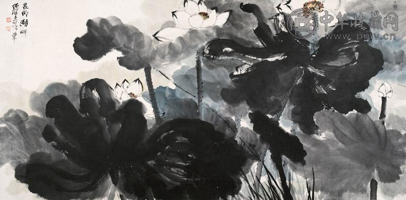 何海霞 昆明湖畔 设色纸本