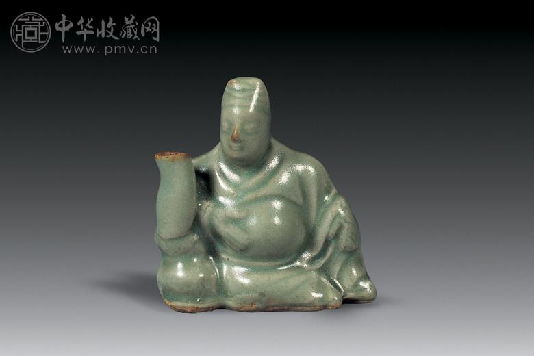 明 龙泉窑人物形水注