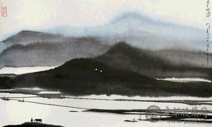 杨明义 春山图 镜心 设色