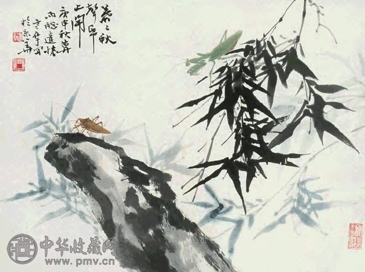 何涵宇 秋声 立轴 设色