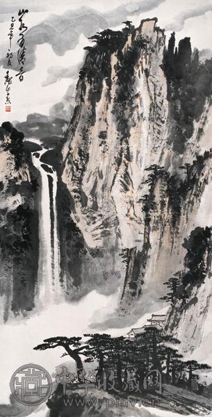 魏紫熙 山水有清音 设色纸本