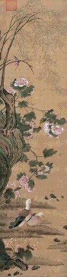 蒋溥 花鸟 立轴 设色