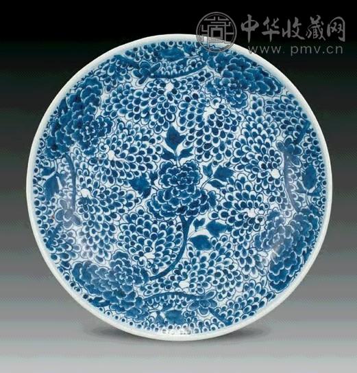 清 青花牡丹纹大盆