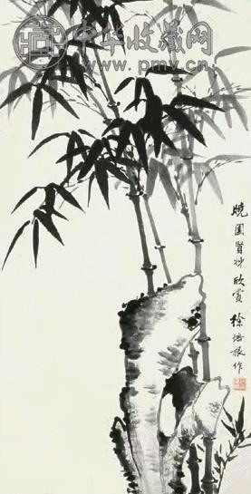 徐培根 竹 立轴 纸本