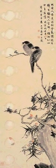 徐石雪 花鸟 立轴
