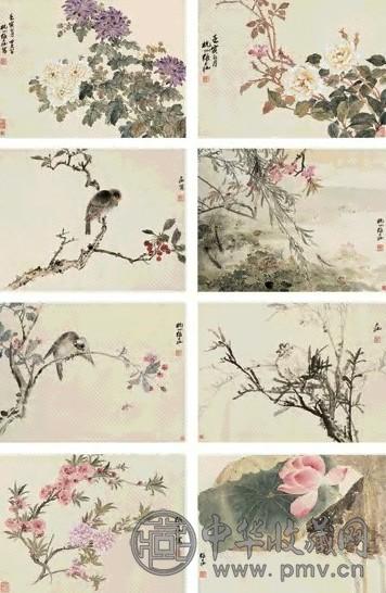 张大壮 壬寅(1962年)作 花鸟 镜心 设色纸本