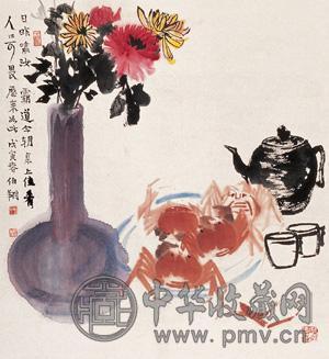孙伯翔 花卉 轴
