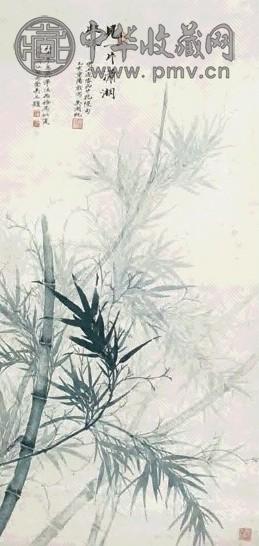 吴湖帆 1935年作 潇湘凝绿图 立轴 设色纸本