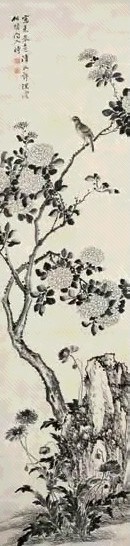 张迺耆 花鸟 立轴 水墨