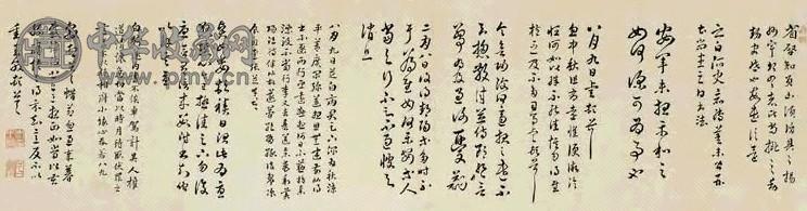 王昶 行书 横幅 纸本