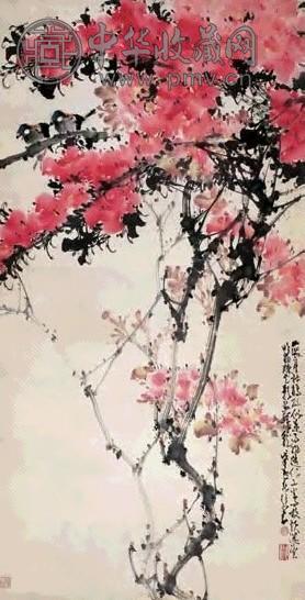 赵少昂 1968年作 花鸟 立轴