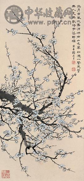 陶冷月 清梦萝浮图 立轴 水墨纸本