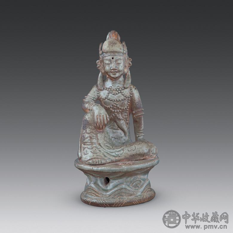 北宋 青釉菩萨坐像