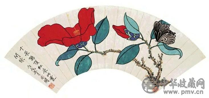 近现代 于非闇 蝶恋花 轴