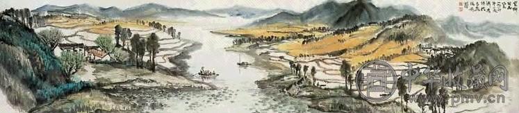 方济众 春耕 镜心 设色