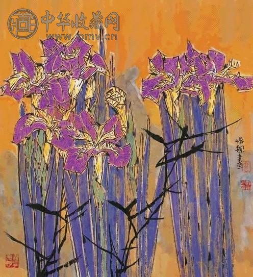 郭怡琮 花卉 镜心 设色纸本