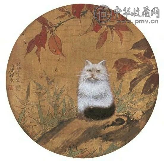 王雪涛 猫 镜心 设色绢本