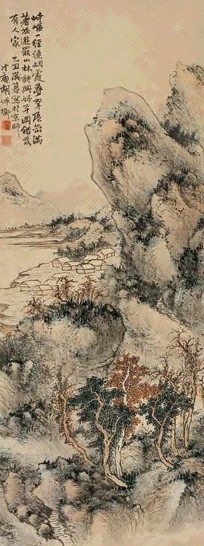 胡佩衡 山水 立轴 设色纸本