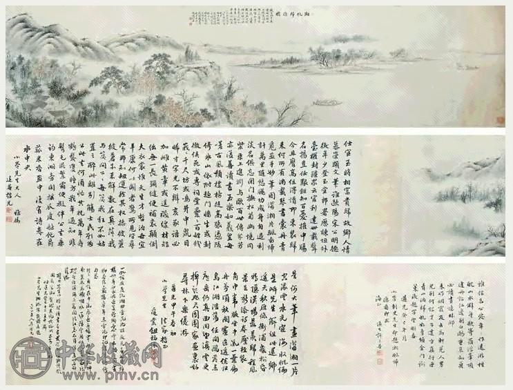 戴熙 湘风归隐图 手卷 设色