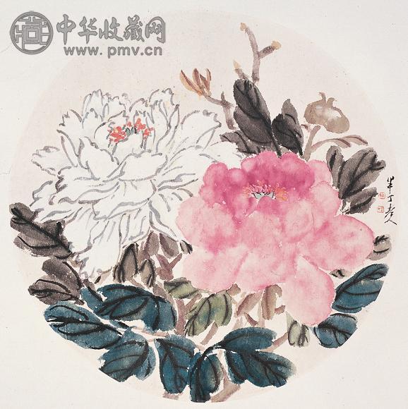 陈半丁 花卉 立轴 设色纸本