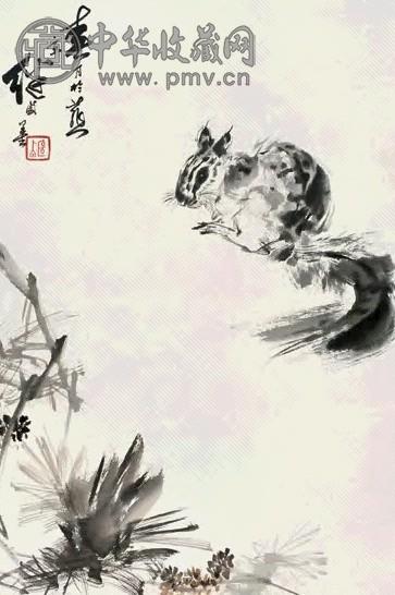 刘继卣 松鼠 立轴 设色纸本