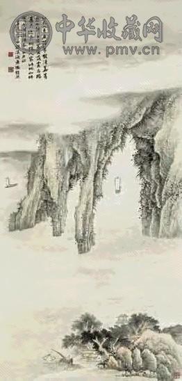 冯超然 山水 立轴