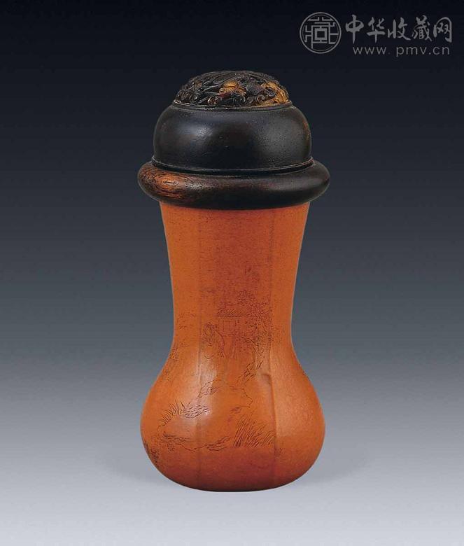 清 玳瑁蒙鸣虫葫芦