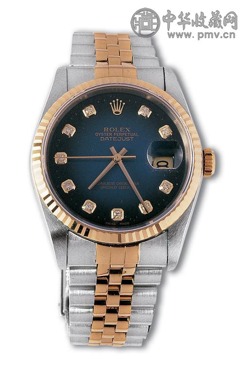 劳力士大包钻蓝面男表